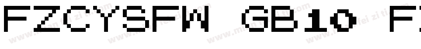 FZCYSFW GB10 FZLTCHJ字体转换
